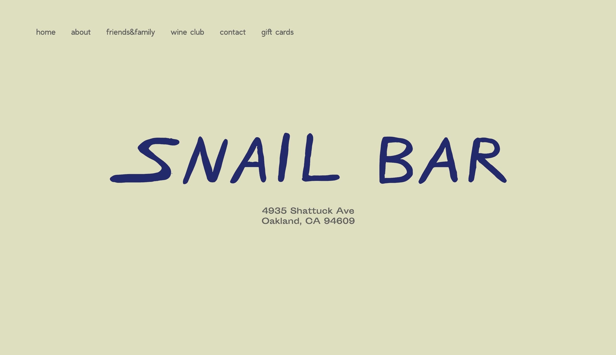 snail bar website